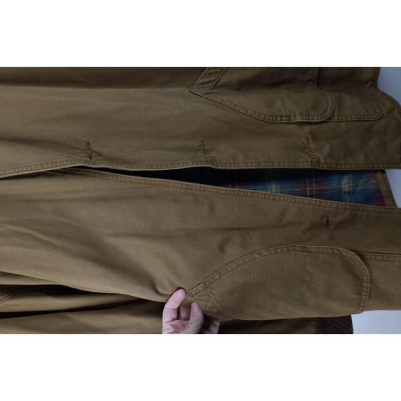 Vintage 90s American Eagle Outfitters Mens Large Flannel Lined Chore Barn Jacket - Picture 5 of 16